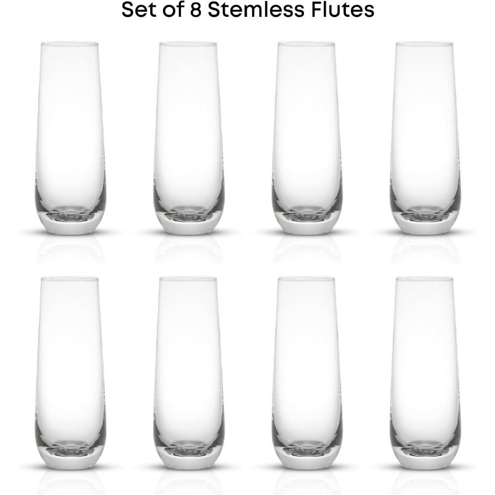 Stemless Champagne Flutes Set  - Highball Glass Set review and price