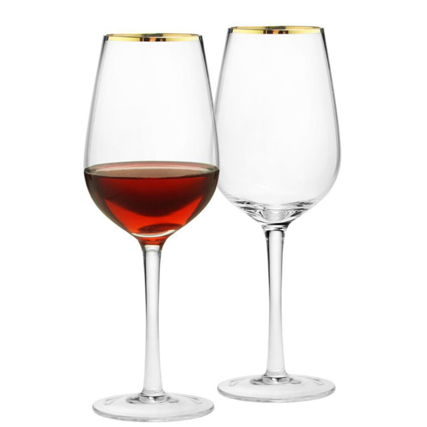 Gold Rimmed Highball Glass Red - Highball Glass Set review and price