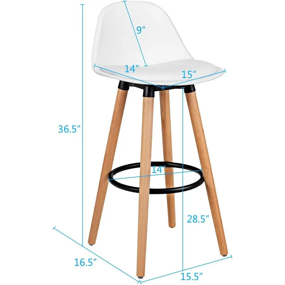 Set of 4 Bar Stools with PU Le - Home Bar Stools review and price