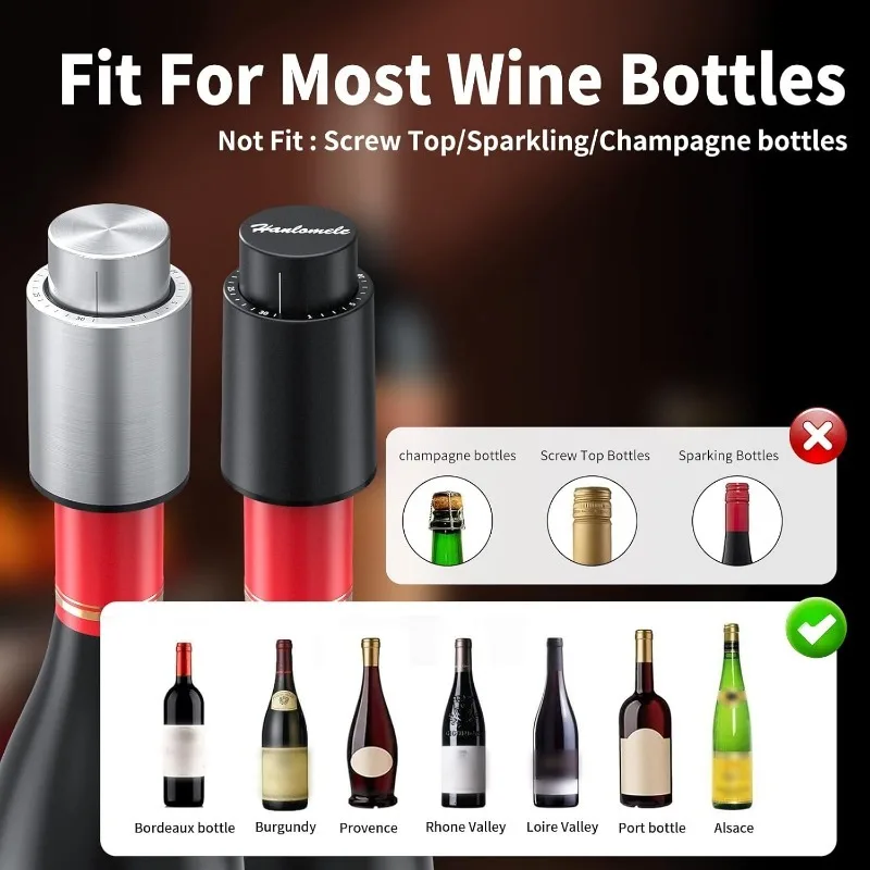 Wine Bottle Stoppers Vacuum Wi - Wine Preservation Pump review and price