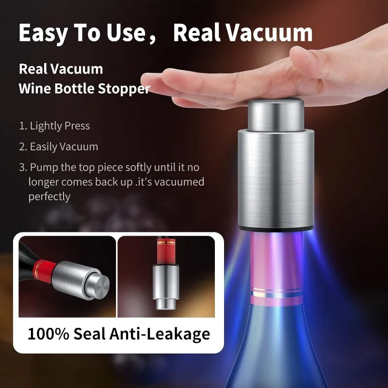 Wine Bottle Stoppers Vacuum Wi - Wine Preservation Pump review and price
