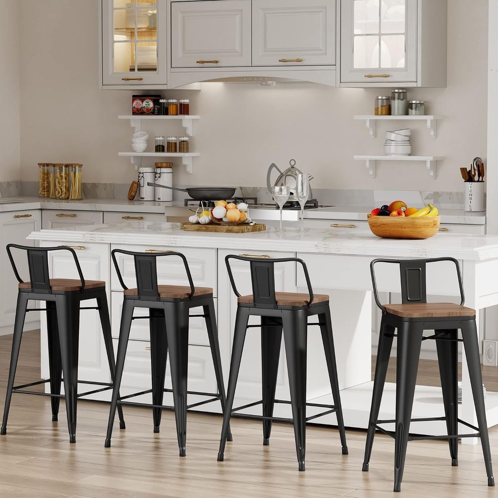 24 Inch Bar Stools Set o 4 Ind - Home Bar Stools review and price