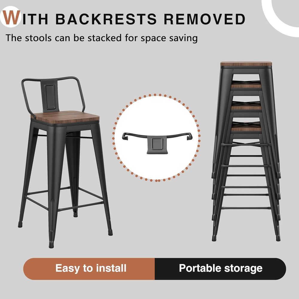 24 Inch Bar Stools Set o 4 Ind - Home Bar Stools review and price