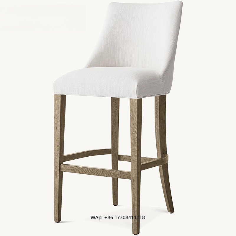 Light luxury solid wood bar ch - Home Bar Stools review and price