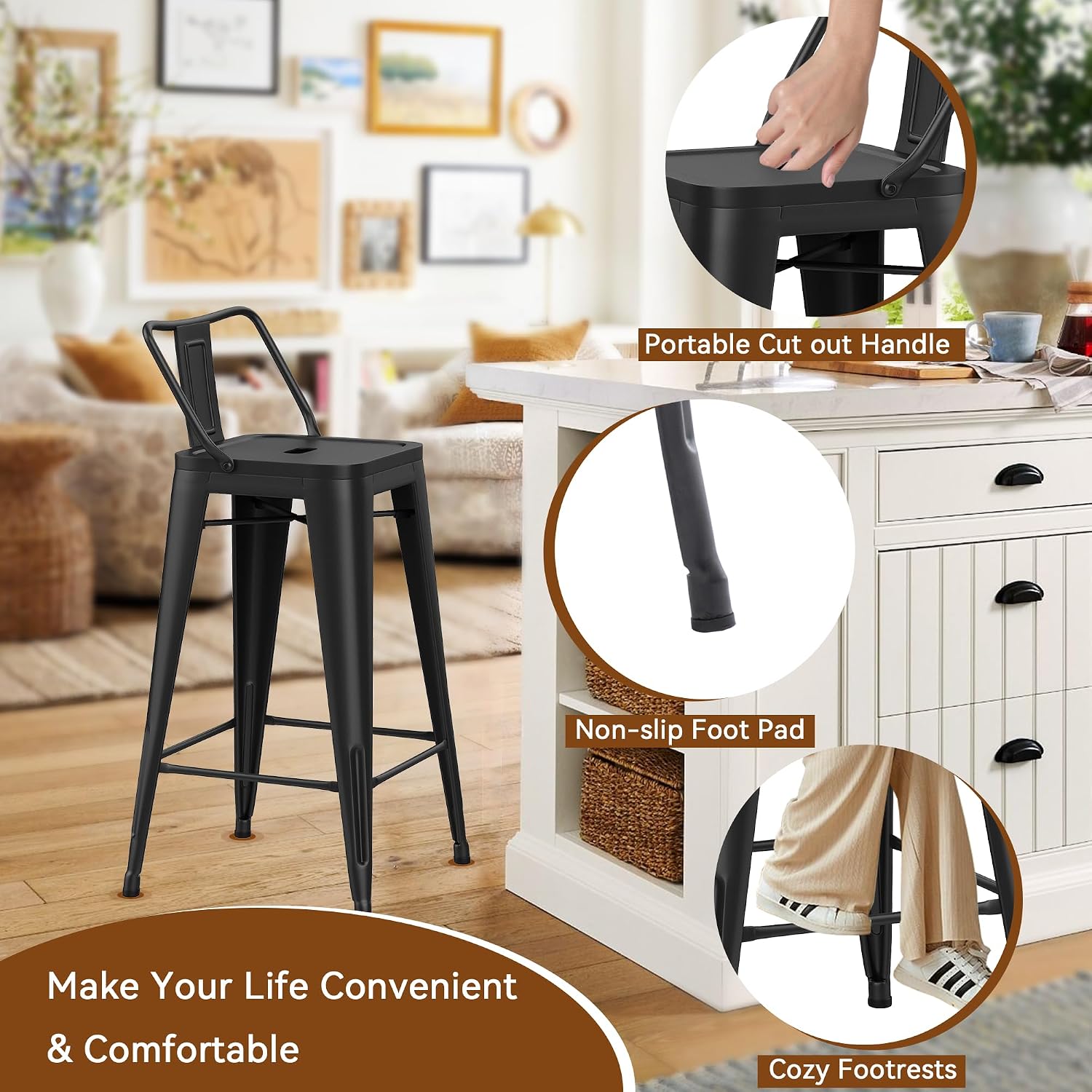 Industrial Metal Bar Stools wi - Home Bar Stools review and price