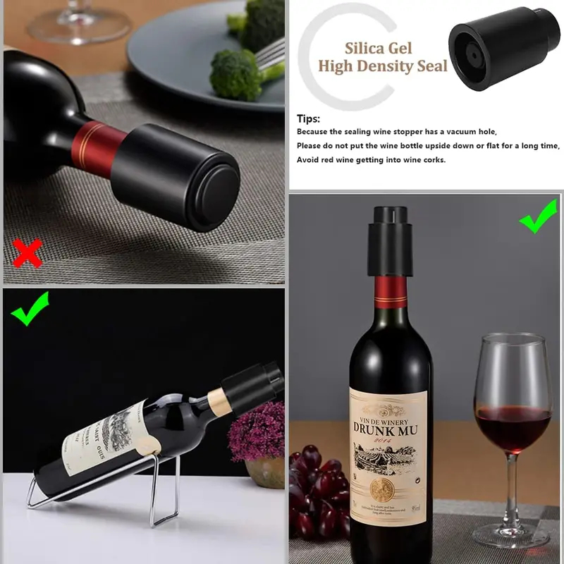 Vacuum Wine Bottle Stopper Sea - Wine Preservation Pump review and price