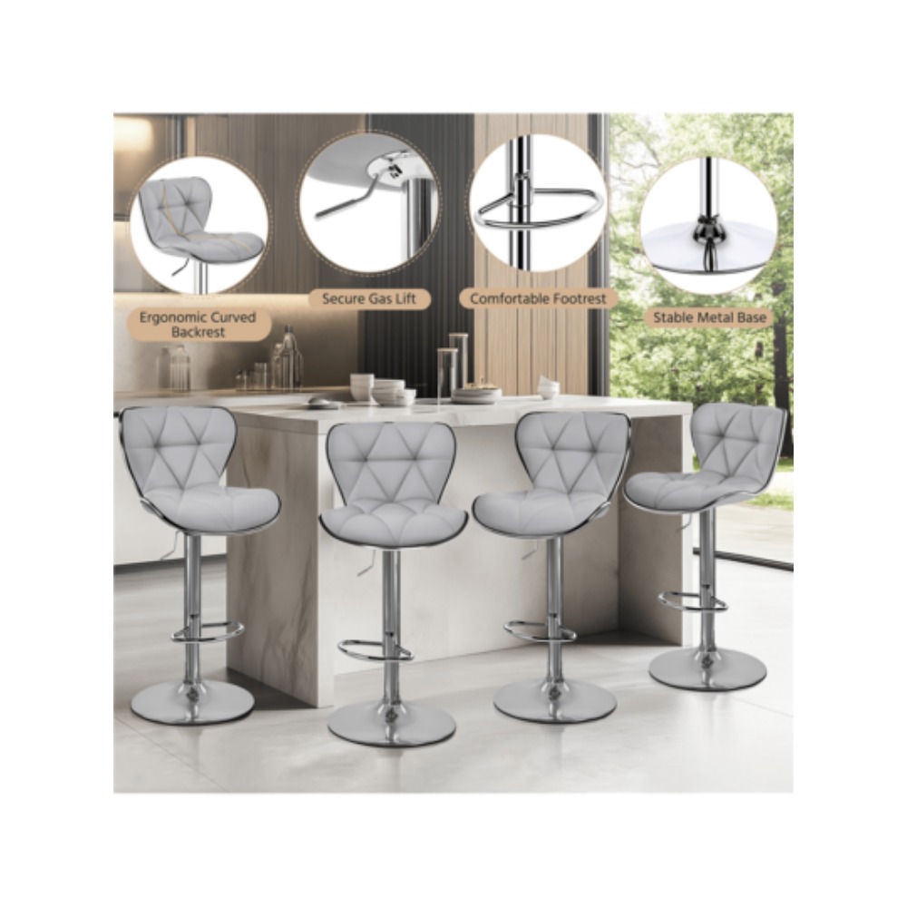 2 Pack Adjustable Height Bar S - Home Bar Stools review and price