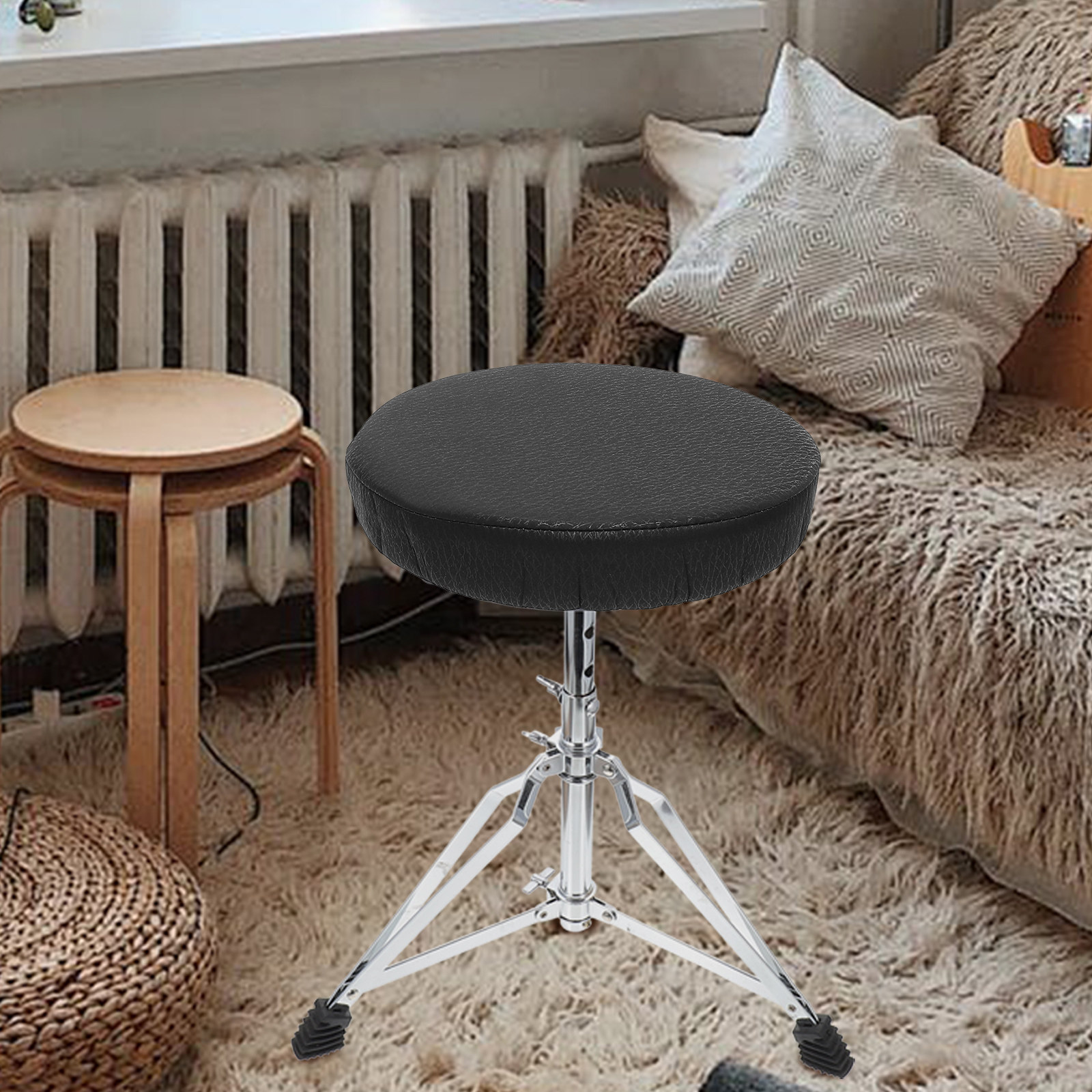 Super Round Stool Cover Black  - Home Bar Stools review and price